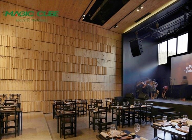curved acoustic diffuser